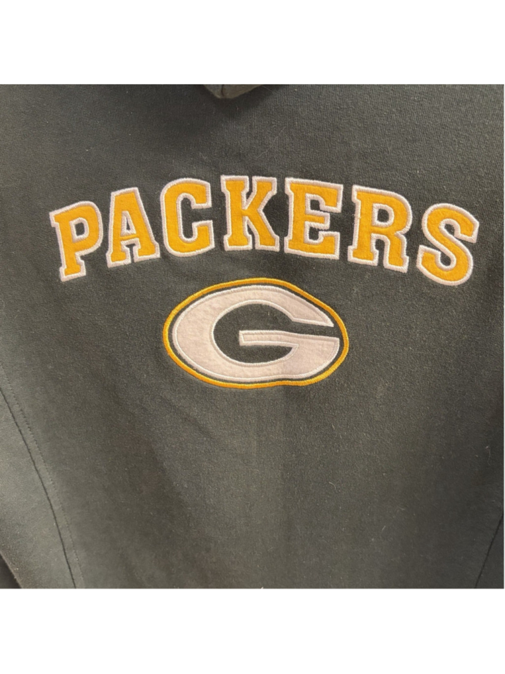 Green Bay Packers NFL Zip-Up Hoodie Size Xl Green Reebok - Picture 4 of 4